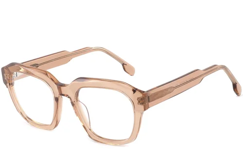 Lunettes rectangulaires en acétate brun #BS2425-1051