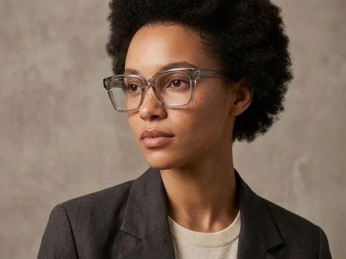 Lunettes rectangulaires en acétate gris #BS2425-1059