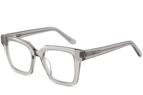 Lunettes rectangulaires en acétate gris #BS2425-1059