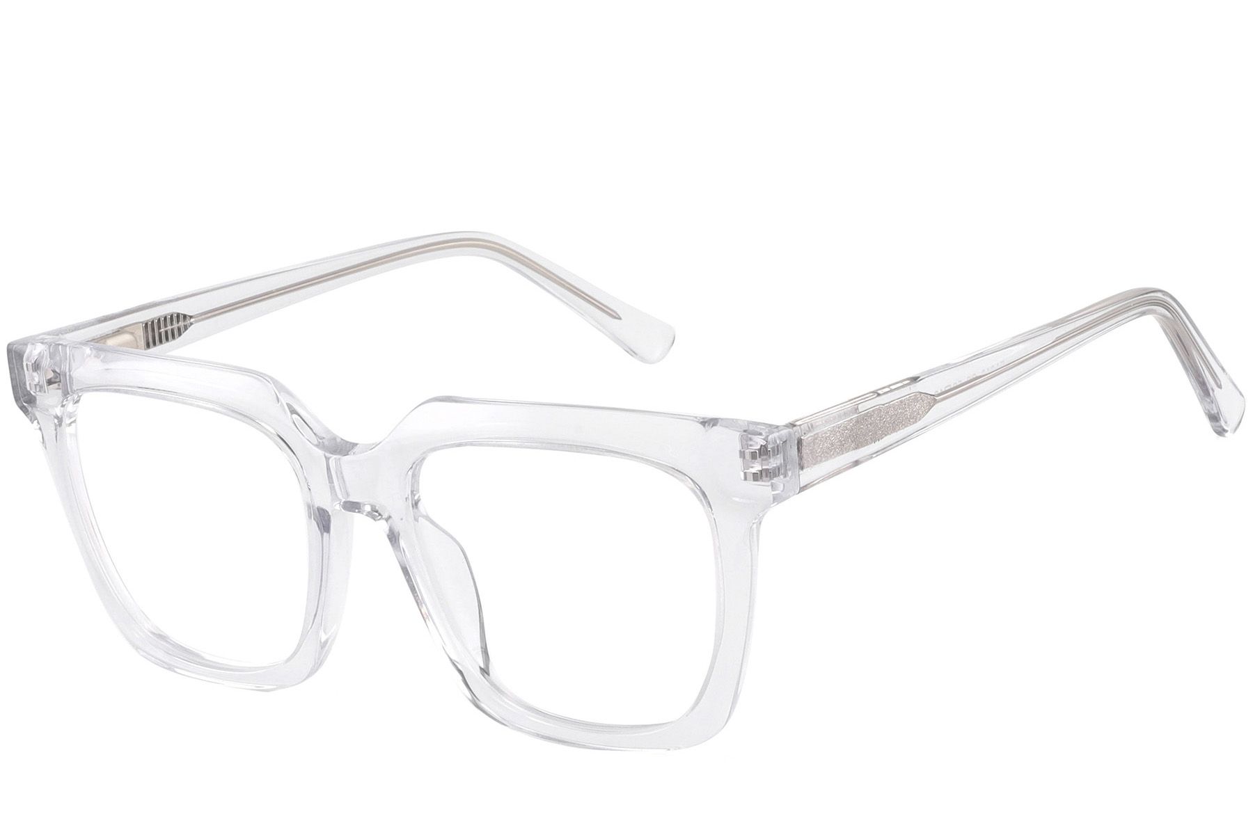 Rectangular Transparent Acetate Glasses #BS2425-1069