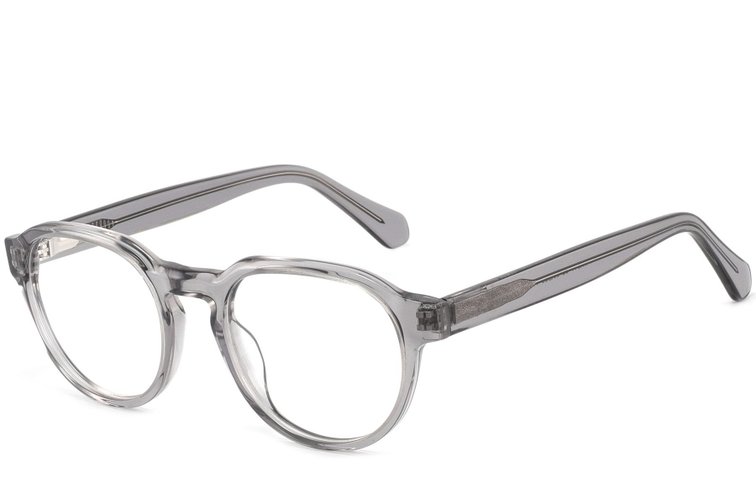 Lunettes ovales en acétate gris #BS2425-1071