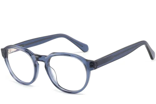 Ovale paarse acetaatglazen #BS2425-1072