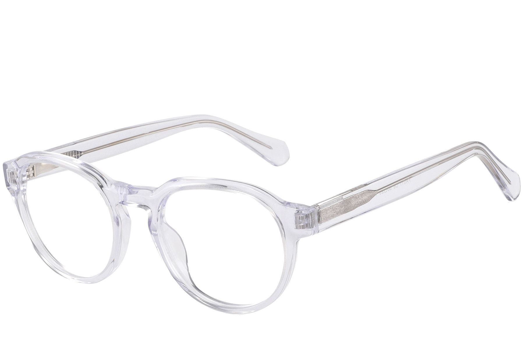 Oval Transparent Acetate Glasses #BS2425-1075