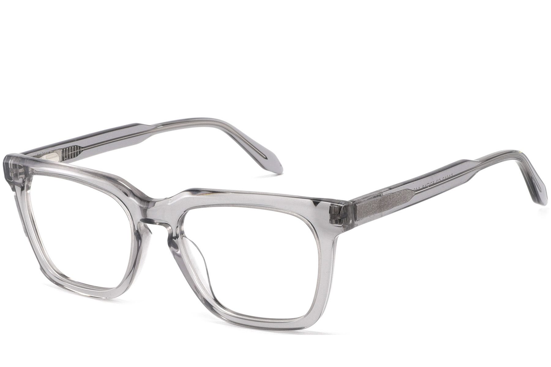 Rectangular Gray Acetate Glasses #BS2425-1077