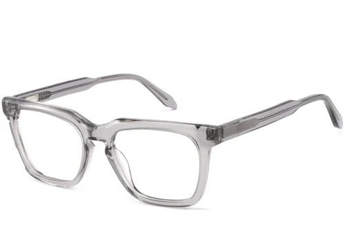 Lunettes rectangulaires en acétate gris #BS2425-1077