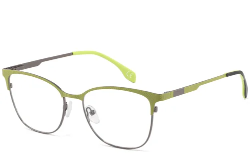 Lunettes papillon en métal vert #BS2425-1087