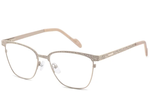 Rectangular Brown Metal Glasses #BS2425-1093