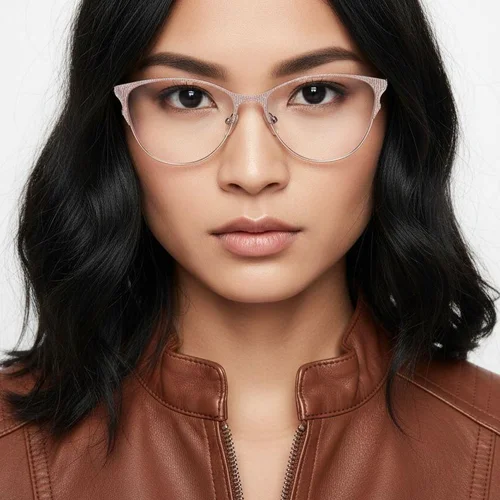 Lunettes papillon roses en métal #BS2425-1096