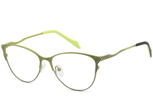 Lunettes papillon en métal vert #BS2425-1098