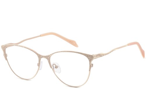 Lunettes papillon en métal marron #BS2425-1099