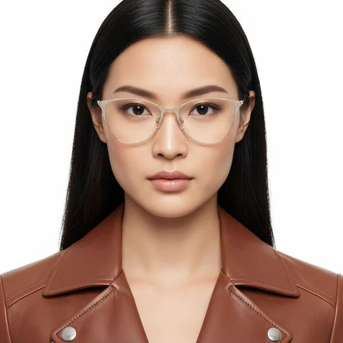 Lunettes papillon en métal marron #BS2425-1099