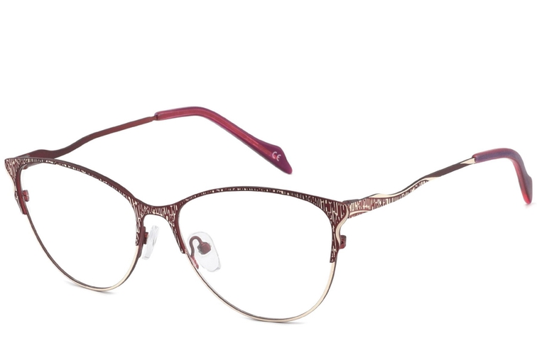 Butterfly Red Metal Glasses #BS2425-1100