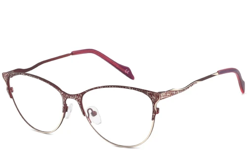 Butterfly Red Metal Glasses #BS2425-1100