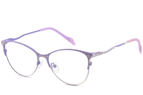 Lunettes papillon violettes en métal #BS2425-1101