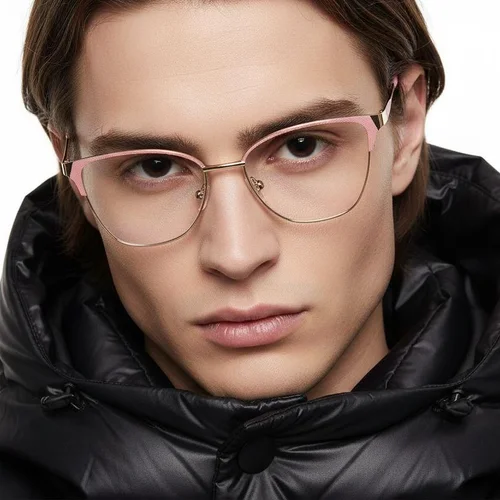 Lunettes papillon roses en métal #BS2425-1108