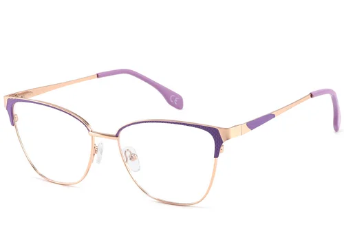 Lunettes papillon violettes en métal #BS2425-1109