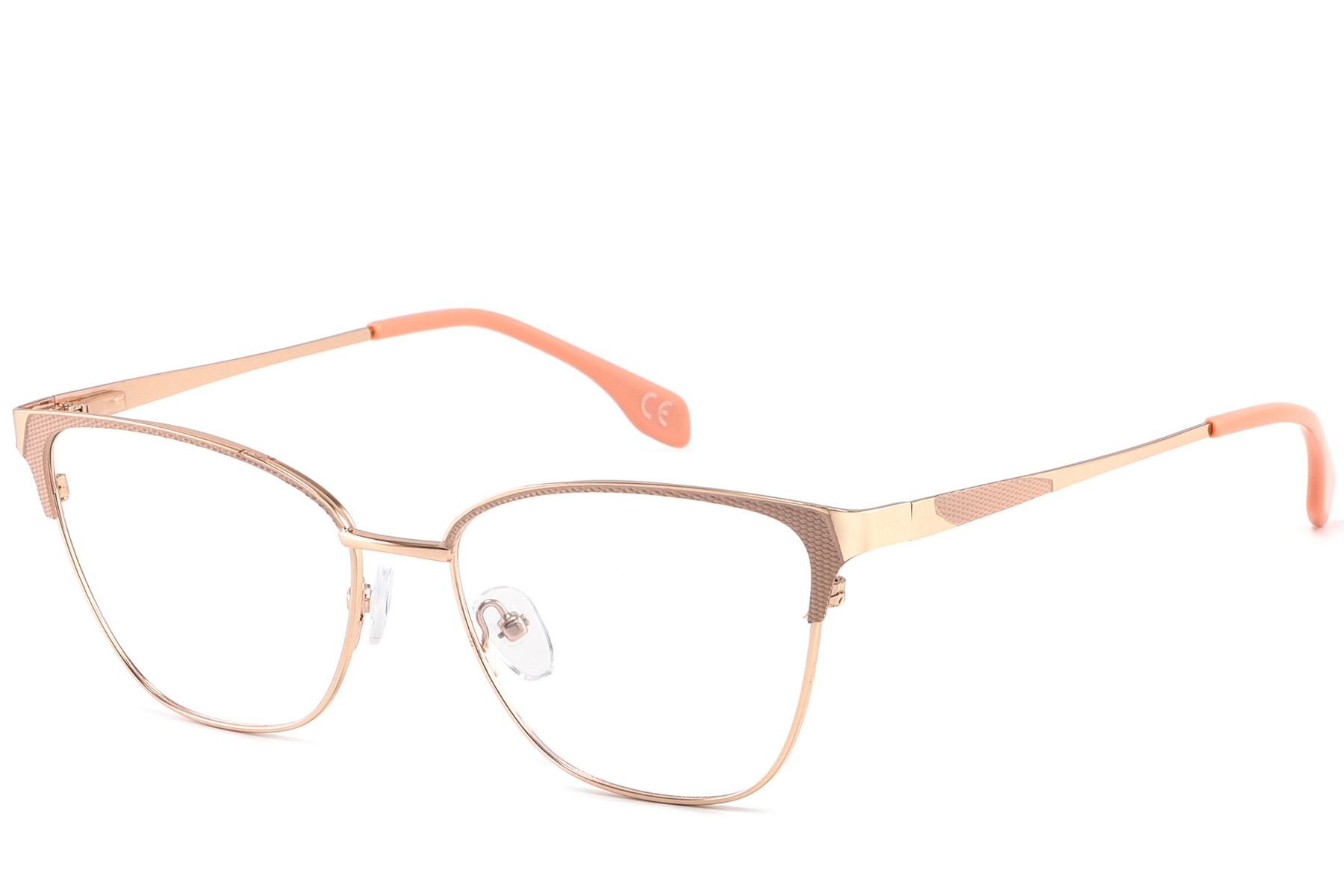 Butterfly Brown Metal Glasses #BS2425-1111
