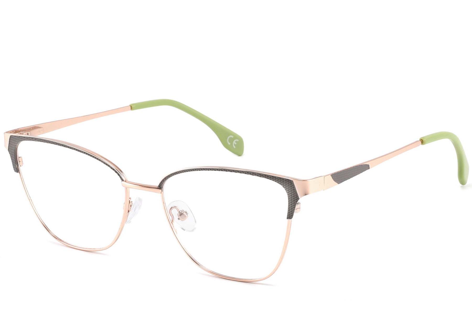 Butterfly Green Metal Glasses #BS2425-1112