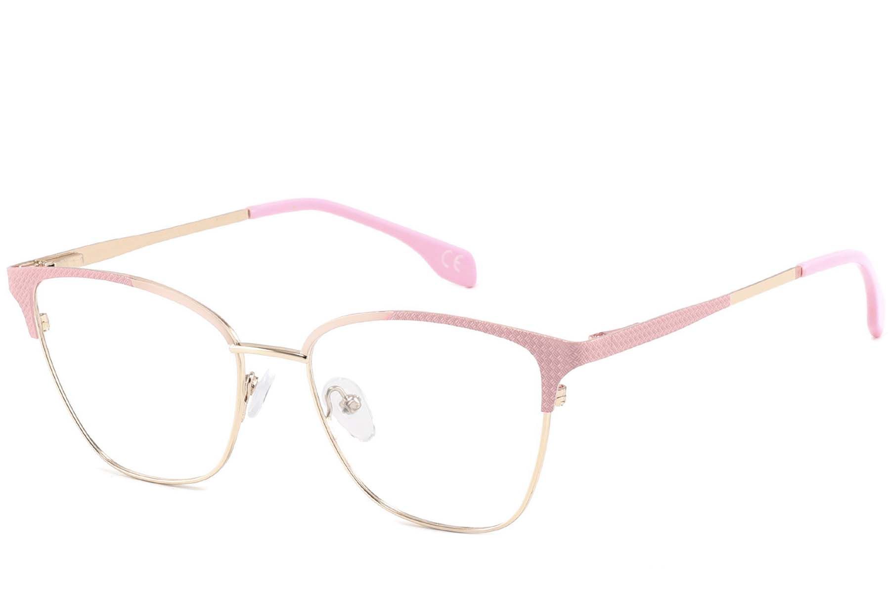 Butterfly Pink Metal Glasses #BS2425-1114
