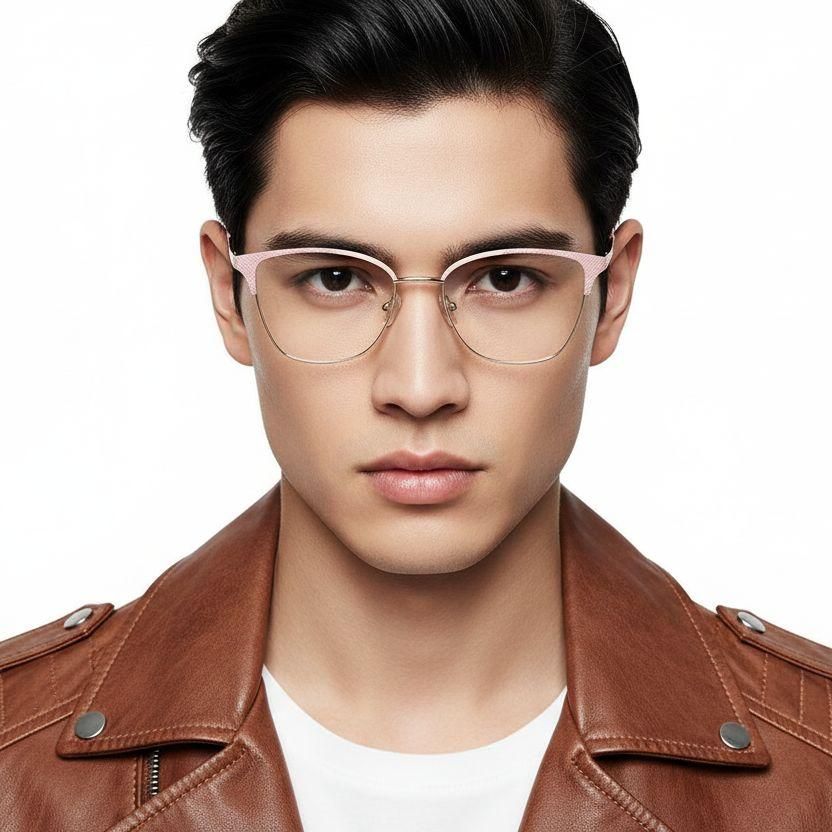 Butterfly Pink Metal Glasses #BS2425-1114