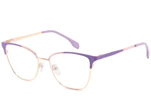 Lunettes papillon violettes en métal #BS2425-1115
