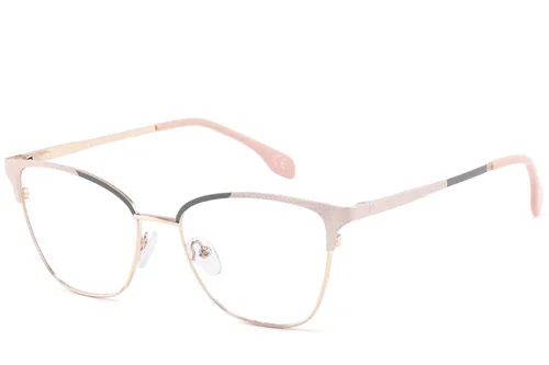 Lunettes papillon en métal marron #BS2425-1117