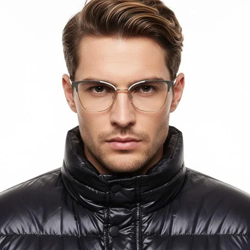 Lunettes papillon en métal vert #BS2425-1118