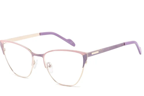 Lunettes papillon violettes en métal #BS2425-1121