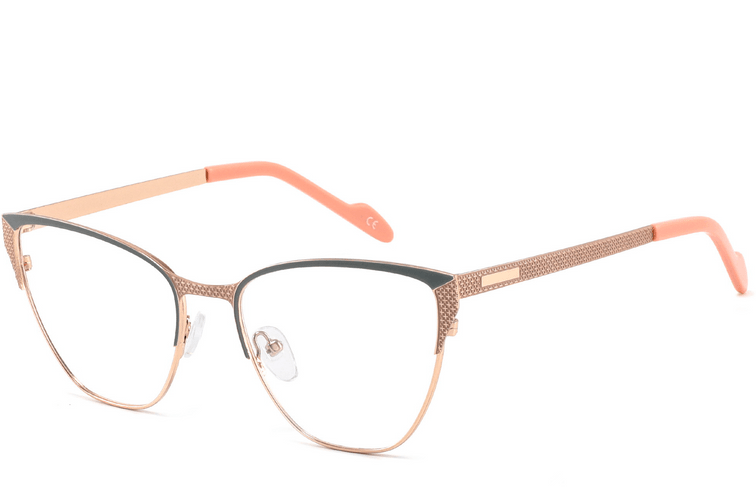 Gafas de metal gris mariposa #BS2425-1123
