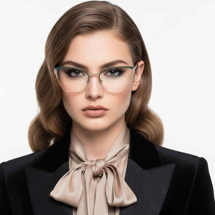Butterfly Gray Metal Glasses #BS2425-1123
