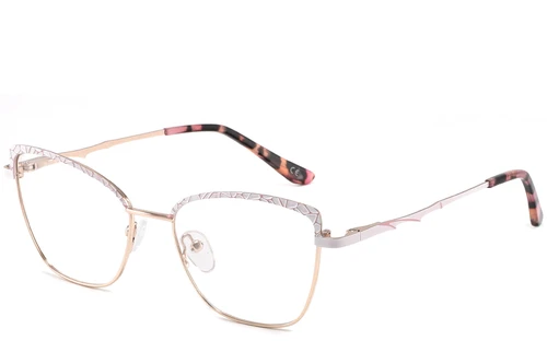 Butterfly Gray Metal Glasses #BS2425-1126