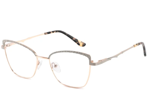 Butterfly Gray Metal Glasses #BS2425-1128