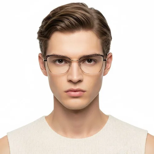 Lunettes papillon en métal noir #BS2425-1129