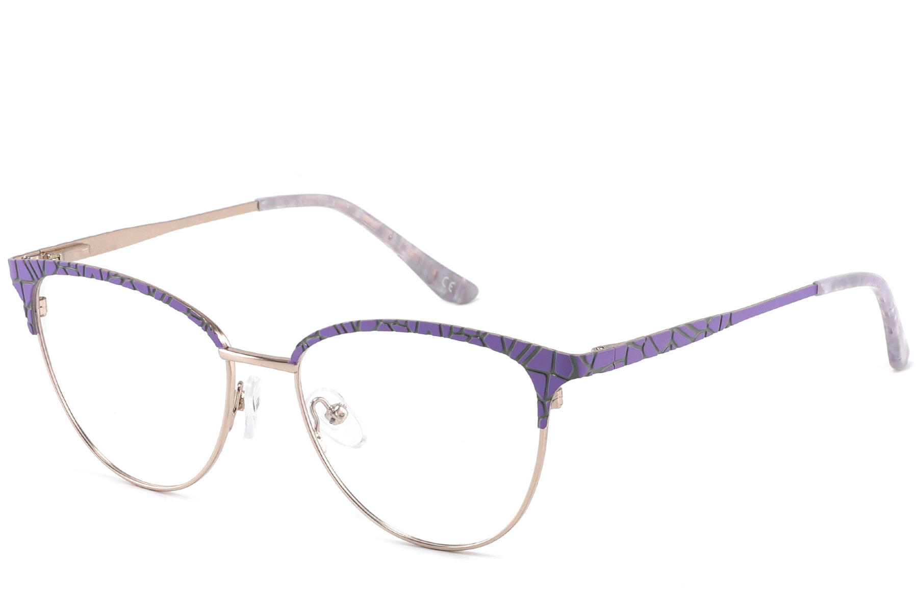Butterfly Purple Metal Glasses #BS2425-1133