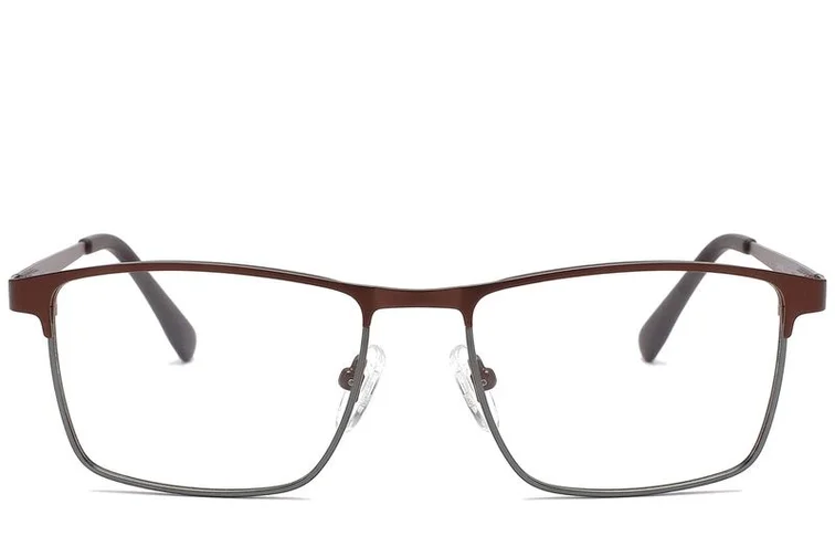 Rectangular Brown Metal Glasses #BS2425-1135