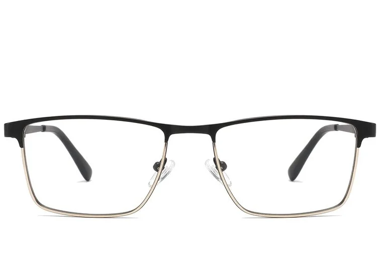 Rectangular Black Metal Glasses #BS2425-1136