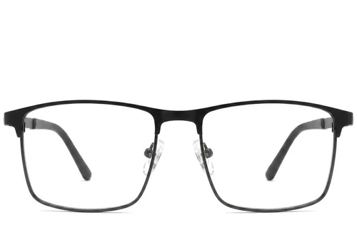 Lunettes rectangulaires en métal noir #BS2425-1173