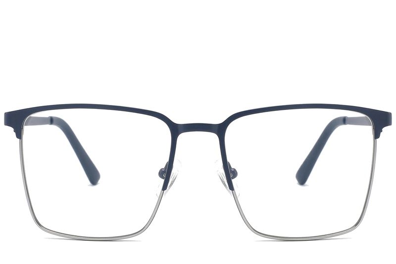 Bicchieri rettangolari in metallo blu #BS2425-1176