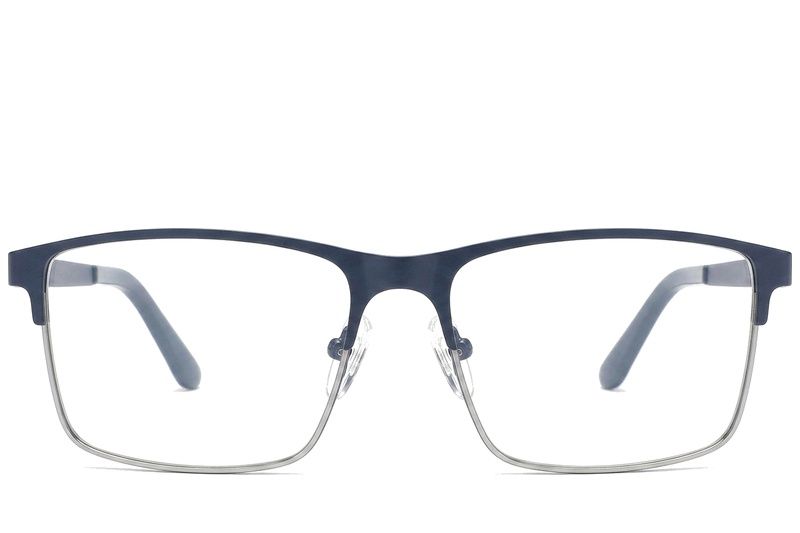 Bicchieri rettangolari in metallo blu #BS2425-1181