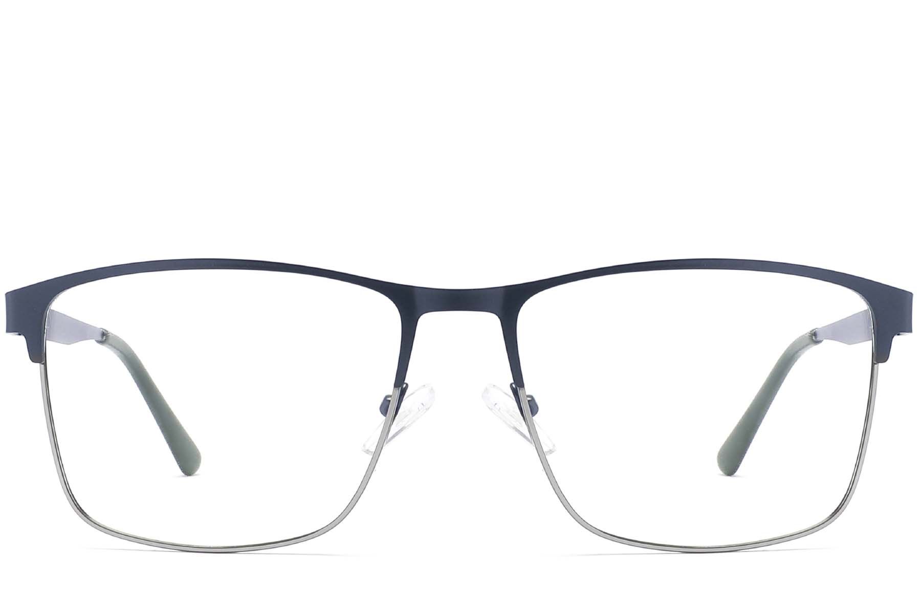 Rectangular Black Metal Glasses #BS2425-1191