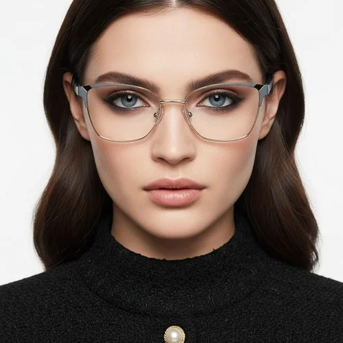 Butterfly Blue Metal Glasses #BS2425-1195