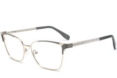 Gafas de metal gris mariposa #BS2425-1197