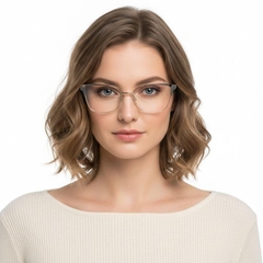 Gafas de metal gris mariposa #BS2425-1197