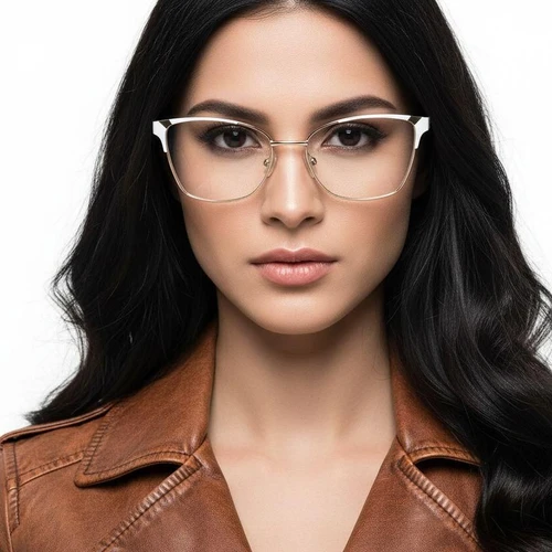 Butterfly White Metal Glasses #BS2425-1199