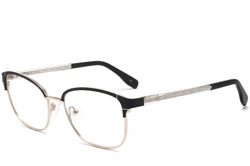 Lunettes papillon en métal noir #BS2425-1200