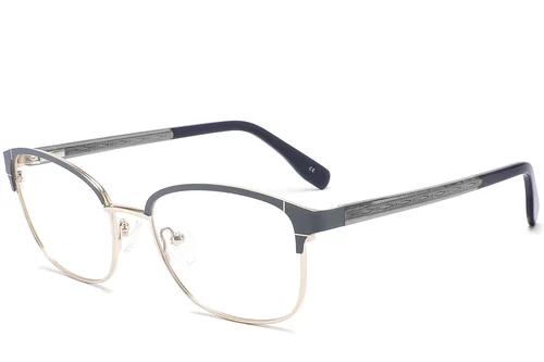 Lunettes papillon en métal bleu #BS2425-1201