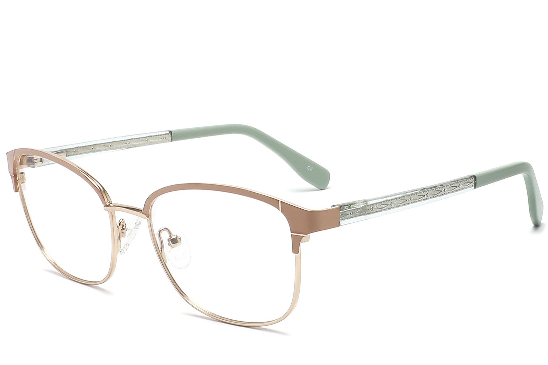 Butterfly Orange Metal Glasses #BS2425-1204