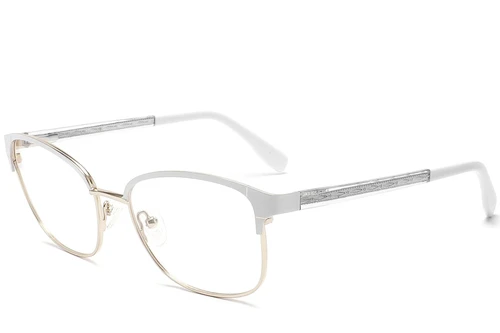 Butterfly White Metal Glasses #BS2425-1205