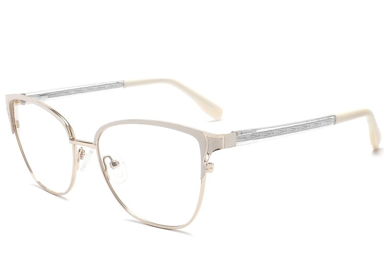 Butterfly Cream Metal Glasses #BS2425-1213