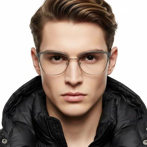 Lunettes papillon en métal gris #BS2425-1214